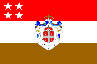 [Kneževina Srbija, državna i trgovačka zastava, 1838. - 1878., pogrešni prikazi]